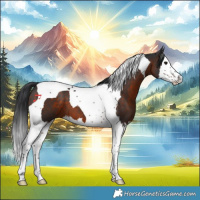 Horse Color:Brown Splash Tobiano