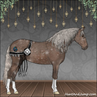 Horse Color:Silver Black 