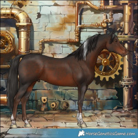 Horse Color:Liver Chestnut Tobiano 