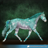 Horse Color:Watercolor White Spotted Brown Sabino Splash Rabicano