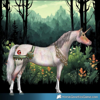 Horse Color:Nacre Silver Brown Roan Tobiano