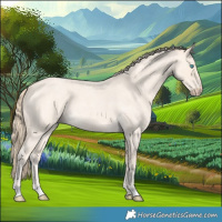 Horse Color:Perlino Roan 