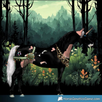 Horse Color:Watercolor Chestnut Splash Tobiano Rabicano 