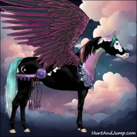 Horse Color:Watercolor Bay Splash Tobiano Frame 