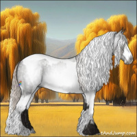 Horse Color:Gray Silver Blue Roan Splash Tobiano  and Gray Silver Blue Roan Splash Tobiano 