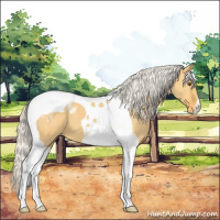 Horse Color:Silver Buckskin Dun Tobiano Appaloosa 