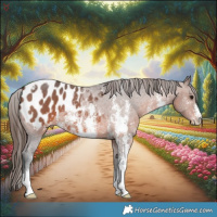 Horse Color:Brown Sabino Appaloosa 