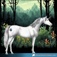 Horse Color:Gray Nacre Silver Classic Cream Champagne Chinchilla Splash Tobiano 