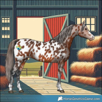 Horse Color:Bay Appaloosa Rabicano 