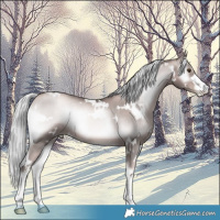 Horse Color:Platinum White Spotted Liver Red Onyx Pearl Mushroom 