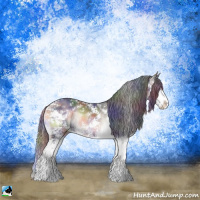 Horse Color:Nacre Brown Onyx Sabino Rabicano 