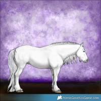 Horse Color:Gray Watercolor Silver Brown Splash Tobiano 