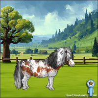 Horse Color:White Spotted Brown 