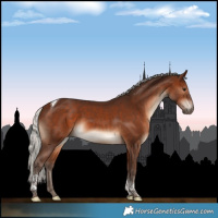 Horse Color:Silver Brown Tobiano 