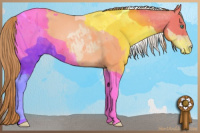 Horse Color:Smoky Black Pearl Tobiano 