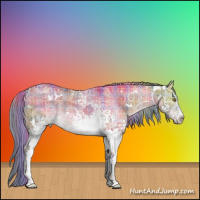 Horse Color:Plaid White Spotted Chocolate Palomino Ice Dun Brindle