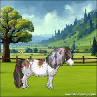 Horse Color:Nacre White Spotted Bay 