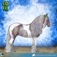 Horse Color:Nacre Chocolate Silver Black Chinchilla Tobiano Rabicano