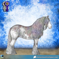 Horse Color:Nacre White Spotted Chocolate Silver Brown Chinchilla Ice Sabino 