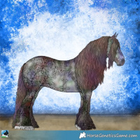 Horse Color:Nacre Chocolate Buckskin Chinchilla Ice Rabicano