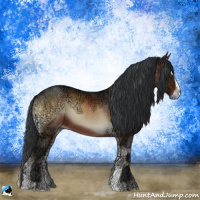 Horse Color:Brown Ice Onyx Sabino 