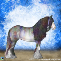 Horse Color:Nacre Brown Chinchilla Sabino Rabicano 