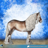 Horse Color:White Spotted Liver Red Onyx Mushroom Rabicano 