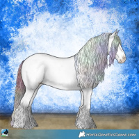 Horse Color:Nacre Chocolate Buckskin Chinchilla Dun Sabino 