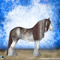 Horse Color:White Spotted Chocolate Brown Chinchilla Ice 