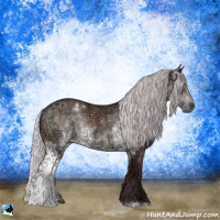 Horse Color:White Spotted Chocolate Silver Black Chinchilla Ice 