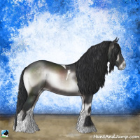 Horse Color:Platinum Brown Onyx Tobiano Rabicano 