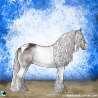 Horse Color:Silver Brown Ice Tobiano Rabicano 