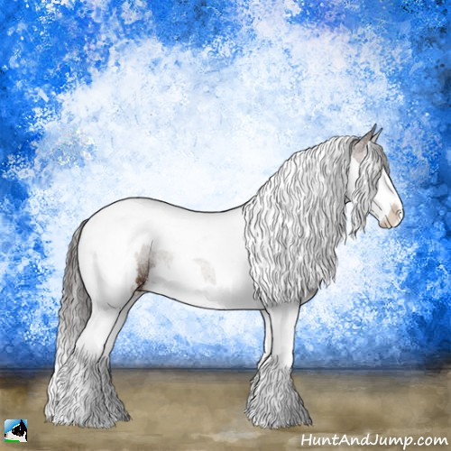 Horse Color:White Spotted Brown Ice Splash Tobiano Rabicano 