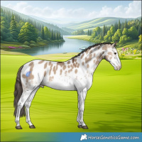 Horse Color:White Spotted Liver Red Dun Appaloosa 