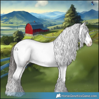 Horse Color:Liver Red Dun Tobiano Snowflake Varnish