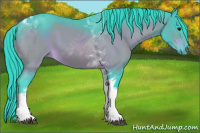 Horse Color:Watercolor Brown Sabino Tobiano 