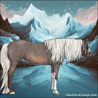 Horse Color:Liver Red Roan Mushroom