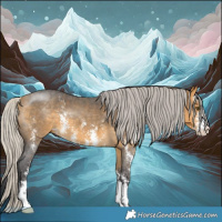 Horse Color:Silver Buckskin Mushroom Sabino 