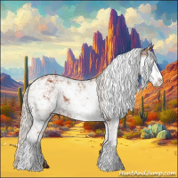 Horse Color:Silver Bay Sabino Rabicano 