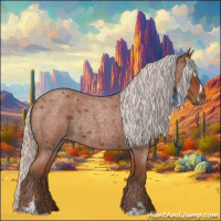 Horse Color:Silver Bay Roan Sabino Rabicano