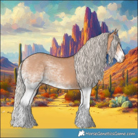 Horse Color:White Spotted Silver Bay Dun Sabino Rabicano 