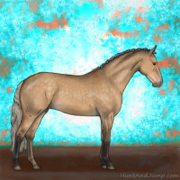 Horse Color:Silver Buckskin Dun 