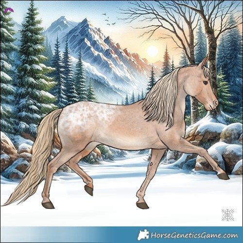 Horse Color:Chestnut Ice Appaloosa 