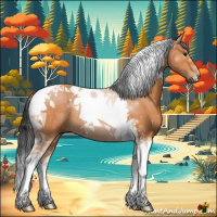 Horse Color:Bay Tobiano Rabicano 
