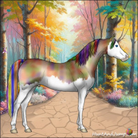 Horse Color:Painted Nacre Red Onyx Splash 