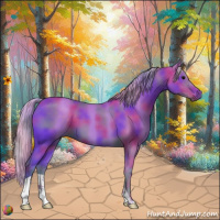 Horse Color:Nacre Watercolor Silver Black 