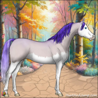 Horse Color:Watercolor Amber Champagne Dun Splash 