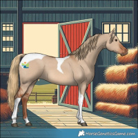 Horse Color:Red Dun Tobiano 