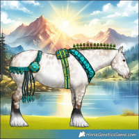 Horse Color:Gray Grullo Pearl Near Leopard 