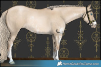 Horse Color:Chocolate Palomino Pearl Dun Sabino